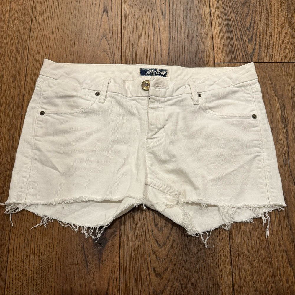 Hudson White Shorts